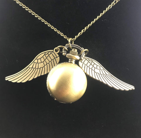 Golden Snitch Pocket Pendant Time Piece